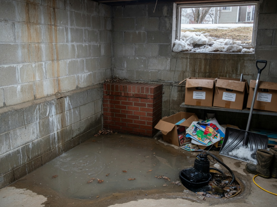 How Rochester Spring Thaws Lead to Basement Water Intrusion